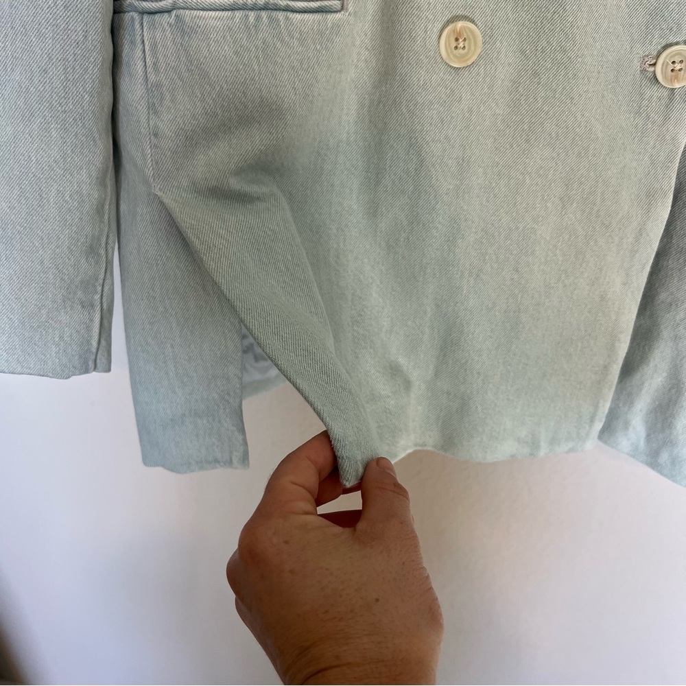 NWT Levi’s made & crafted light wash denim quilted sports coat blazer - Picture 10 of 16